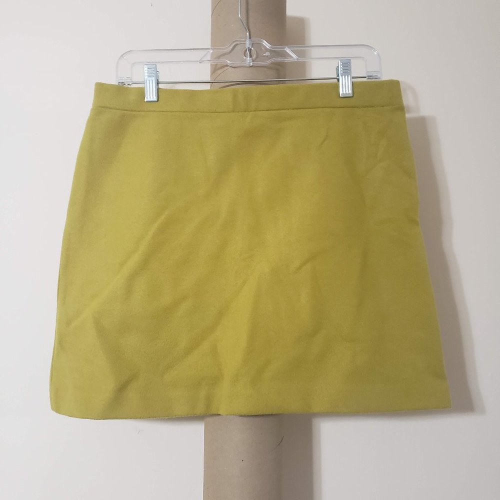 Tu Funky Lime Fuzzy Mini Skirt